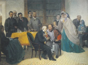 Giuseppe Garibaldi besucht Alessandro Manzoni am 15. März 1862