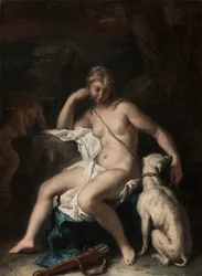 Diana und ihr Hund, ca. 1717-20