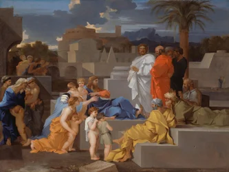 Christus empfängt die Kinder