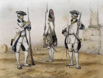 Linieninfanteristen während der Herrschaft von Karl III. von Spanien