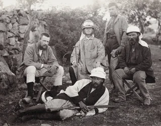 Gruppe von Entdeckern, Judäa-Distrikt, Palästina, 1867