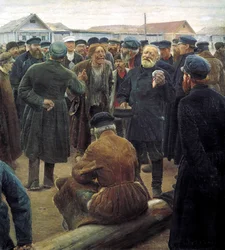 Bei der Gemeindesitzung auf dem Land, 1893