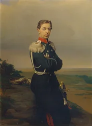 Porträt des Zarewitsch Nikolaus Alexandrowitsch von Russland 1843-1865