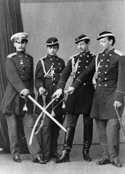 Großherzöge Alexander Alexandrowitsch und Wladimir Alexandrowitsch von Russland, ca. 1870-1875