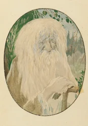 Leshy. Illustration zum Gedicht Ruslan und Ljudmila von A. Puschkin, 1921-1926