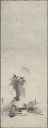 Haboku, gespritzte Tintenlandschaft
