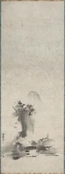 Haboku, gesprenkelte Tuschlandschaft