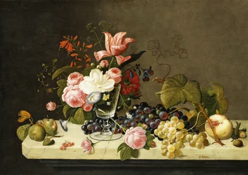 Blumen und Früchte