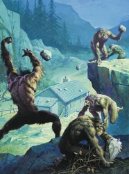 Bigfoot oder legendäre amerikanische Menschenaffen