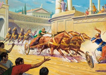 Wagenrennen im Circus Maximus