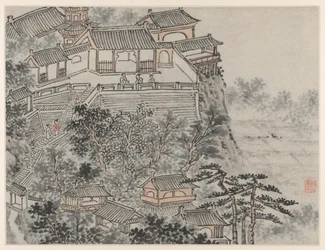 Zwölf Ansichten des Tigerhügels, Suzhou: Die Terrasse der fünf Weisen