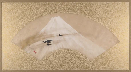 Berge mit Vögeln, spätes 19. Jahrhundert