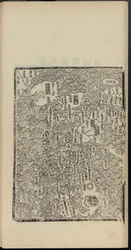 Haedong Chegukki früheste gedruckte Karte von Japan, linker Teil, 1471
