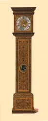 Uhr mit dunkler Marketerie, 1905