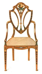 Bemalter Satinholzstuhl, 1908