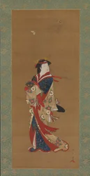 Schönheit mit Schmetterlingen, 18. Jahrhundert