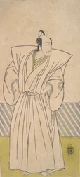 Der fünfte Ichikawa Danjuro als Samurai hohen Ranges, spätes 18. Jahrhundert