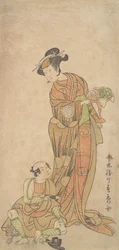Der zweite Yamashita Kinsaku in der Rolle von Shigenoi, Sommer 1772