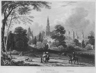 Brüssel, nahe dem Porte DAnderlecht, 1850