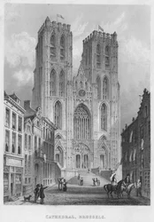 Kathedrale, Brüssel, 1850
