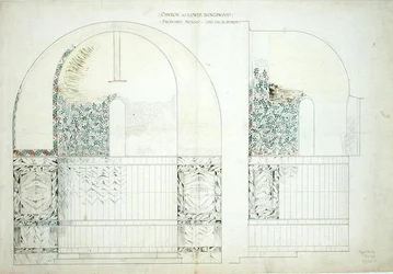 Entwurf für ein Mosaik für die Kirche der Weisheit Gottes in Lower Kingswood