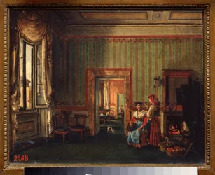 Innenraum des Hauses von Prinz Alexander Galitzine in Rom (Italien)