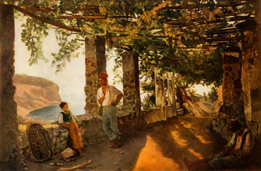Eine Terrasse am Meer, 1828, 1965