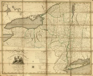 Karte des Staates New York