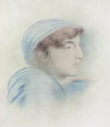 Figurenstudie im Profil