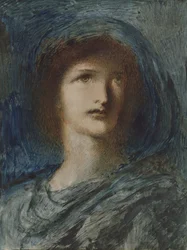 Kopf eines jungen Mädchens