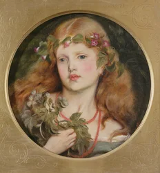 Studie eines Mädchenkopfes, 1863