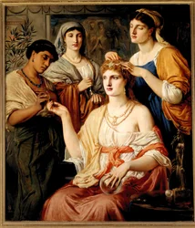 Die Toilette einer römischen Dame