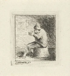 Rauchender Bauer