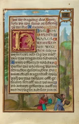 Bordüre mit Abraham und Isaak