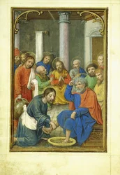 Christus wäscht Petrus die Füße, 1520er