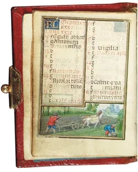 Folio aus einem Miniatur-Stundenbuch, Gebrauch von Rom, Brügge, 1530-35