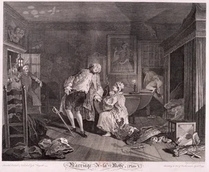 Heirat à la mode, Platte V, 1745
