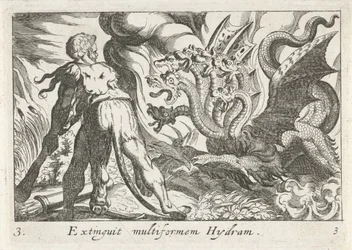 Herkules im Kampf mit der Hydra von Lerna