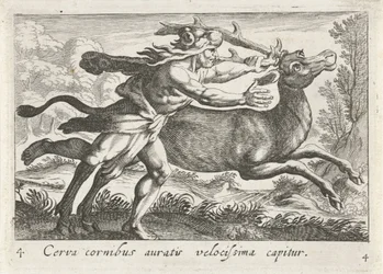 Herkules fängt die Hirschkuh von Cerynea