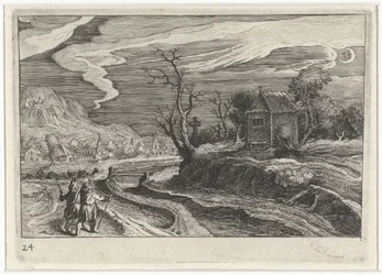 Landschaft bei Nacht
