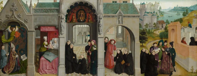 Szenen aus dem Leben des hl. Bertin - Verkündigung mit Propheten und Evangelisten