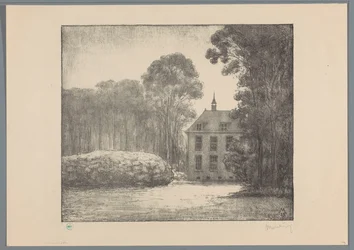 Ansicht des Bauernhauses auf dem Anwesen De Raephorst