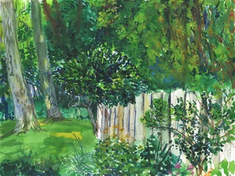 Garten und Feuchtgebiet