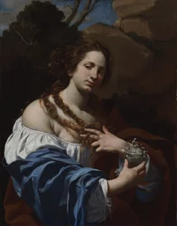 Virginia da Vezzo, die Frau des Künstlers, als Magdalena