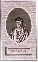 Heinrich VII. (1472-1509) graviert vom Künstler, aus einer 