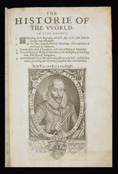 Porträt von Sir Walter Raleigh (1554-1618) Titelblatt aus 