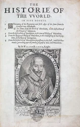 Titelseite aus The Historie of the World von Sir Walter Raleigh