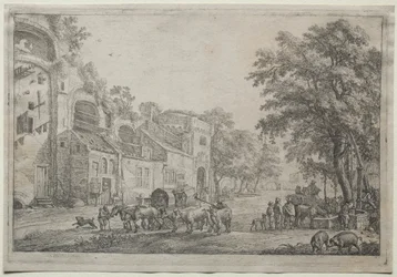 Der Weg zu einem Dorf