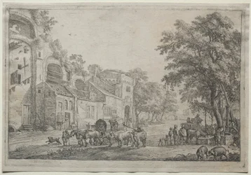 Der Weg zu einem Dorf