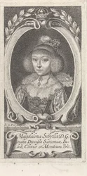 Prinzessin Magdalene Sibylle von Sachsen 1617-1668, Herzogin von Sachsen-Altenburg, um 1647-1648